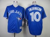 Toronto Blue Jays #10 Edwin Encarnacion blue MLB Jerseys