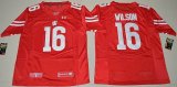 2016 UA Wisconsin Badgers Russell Wilson 16 College Football Jersey - Red