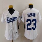 Youth Nike Los Angeles Dodgers #23 Kirk Gibson white majestic baseball jerseys