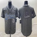 Nike Los Angeles Dodgers blank Hemp grey majestic baseball MLB jerseys -BD 07