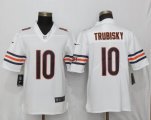 Nike Chicago Bears #10 Mitchell Trubisky white Color Rush Limited Jersey