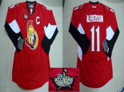 Ottawa Senators #11 Daniel Alfredsson Red NHL Jerseys