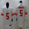 New York Giants #5 Kayvon Thibodeaux white nike Color Rush Limited Jersey-BD