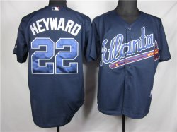 Atlanta Braves 22# Heyward blue MLB Jersey