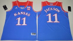 Kansas Jayhawks Josh Jackson 11 College Basketball Authentic Jersey - Royal Blue