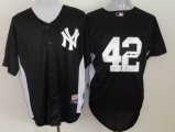 New York Yankees Mariano Rivera 42# black mlb Signature Jerseys