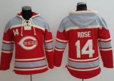 Cincinnati Reds #14 Pete Rose red baseball Hooded Sweatshirt