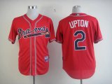 Atlanta Braves #2 B.J. Upton Red MLB Jerseys