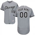 Custom Chicago gray Sox white Flexbase Authentic Collection Jersey