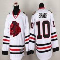 2015 Reebok Chicago Blackhawks Patrick Sharp #10 white ice hockey Jerseys(1)