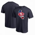 San Francisco 49ers NFL Pro Line by Fanatics Branded Banner State T-Shirt â€“ Navy