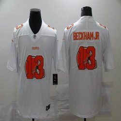 Nike Cleveland Browns Odell Beckham Jr #13 white fashion Color Rush Limited Jersey