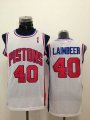 Detroit Pistons Bill Laimbeer 40 white nba jersyes