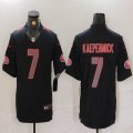 Nike San Francisco 49ers #7 Colin Kaepernick Black Color Rush Limited Jersey-BD