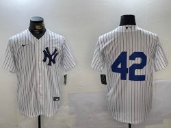 Nike New York Yankees #42 Rivera White fashion majestic baseball Jerseys-BD 02