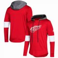 Custom Adidas Detroit Red Wings Red personality NHL Hooded Sweatshirt 01