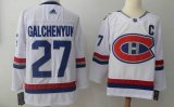 Adidas Montreal Canadiens #27 Alex Galchenyuk white hockey jersey 100th