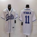 Nike Indianapolis Colts #11 Michael Pittman Jr.white baseball jerseys Joint name-BD