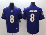 Baltimore Ravens #8 Lamar Jackson Purple Color Rush Limited Jersey