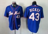 New York Mets DICKEY 43# Blue MLB Jerseys