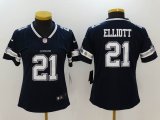 Women Nike Dallas Cowboys #21 Elliott dark blue Color Rush Limited Jersey