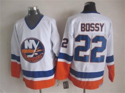 New York Islanders 22 Mike Bossy White CCM Hockey Jerseys