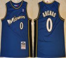 Washington Wizards #0 Gilbert Arenas blue throwback nba Jersey