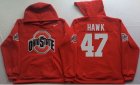 Ohio State Buckeyes HAWK #47 Red College Hooded Sweatshirt