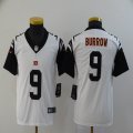 Youth Nike Cincinnati Bengals #9 Joe Burrow white black Color Rush Limited Jersey