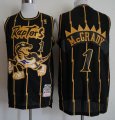 Toronto Raptors #1 Tracy McGrady black throwback nba Jersey-688