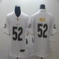 Nike Bears #52 Khalil Mack white gold throwback Color Rush Limited Jersey