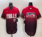 Nike Philadelphia Phillies blank red majestaic baseball jersey city version-BD 03