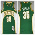 Seattle Supersonic 35 Kevin Durant Green throwback nab jersey-XD