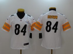 Women Nike Pittsburgh Steelers 84 Brown white 2017 Vapor Untouchable Limited Player