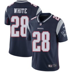 Nike New England Patriots James White #28 blue Color Rush Limited Jersey