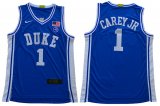 Duke Blue Devils #1 Vernon Carey Jr.blue V Neck College Basketball jersey