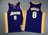 Youth Los Angeless Lakers #8 Kobe Bryant purple throwback basketball Jerseys