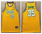 Seattle Supersonic #35 Kevin Durant Yellow NBA Basketball Jersey