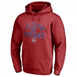 Men\'s Montreal Canadiens Fanatics Branded Red Hometown Collection Le Club Pullover Hoodie