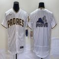 Nike San Diego Padres blank white Flexbase Authentic Collection Jersey big logo