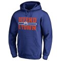 Men's Edmonton Oilers Fanatics Branded Royal Hometown Collection Defend Pullover Hoodie