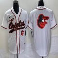 Nike Baltimore Orioles Blank white majestic baseball jersey Joint name-BD 05