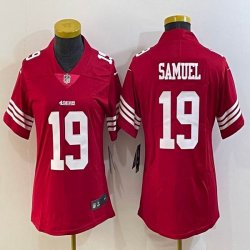 Women Nike 49ers #19 Deebo Samuel red Color Rush Limited Jersey -BD