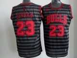 Chicago Bulls #23 Michael Jordan Grey stripe limited Jerseys