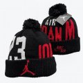 2024 Jordan logo black red white Sports Cuffed Knit Hats