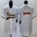 Nike San Diego Padres blank white majestic baseball jersey Joint name -BD 02