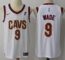 Nike Cleveland Cavaliers #9 Dwyane Wade white nba basketball jersey