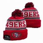 2024 San Francisco 49ers red black white NFL Sports Cuffed Knit Hats 01