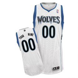 Minnesota Timberwolves Custom white Home Jersey for sale