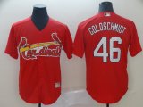 St Louis Cardinals #46 Paul Goldschmidt red majestic baseball Jersey